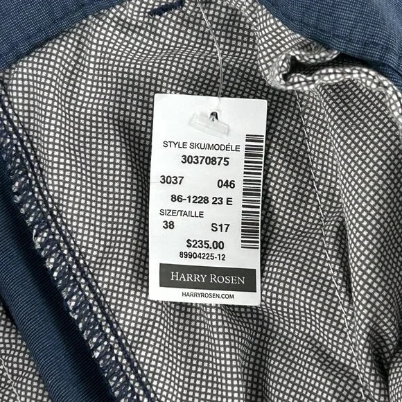 Brax Pants Men 37x29* Blue Everest Ultralight Chino Straight Regular Fit Stretch - Picture 13 of 15